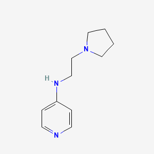 molecular formula C11H17N3 B8557178 4-[2-(Pyrrolidin-1-yl)ethylamino]pyridine 