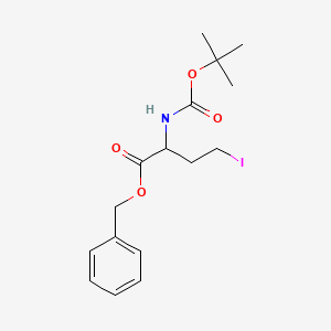molecular formula C16H22INO4 B8557237 (R)-2-(Boc-amino)-4-iodobutanoic acid benzyl ester 