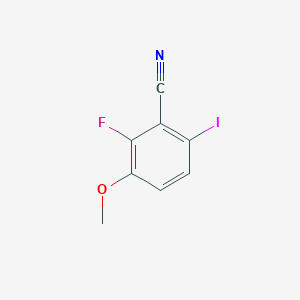 molecular formula C8H5FINO B8557276 2-Fluoro-6-iodo-3-methoxybenzonitrile 