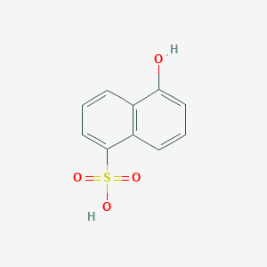 molecular formula C10H8O4S B085573 5-Hydroxynaphthalene-1-sulfonic acid CAS No. 117-59-9