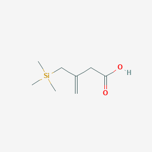molecular formula C8H16O2Si B8557309 3-(trimethylsilylmethyl)but-3-enoic Acid CAS No. 62477-64-9