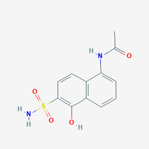 N-(5-Hydroxy-6-sulfamoylnaphthalen-1-yl)acetamide