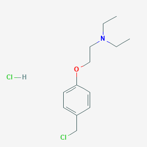 molecular formula C13H21Cl2NO B8557339 [2-(4-Chloromethyl-phenoxy)-ethyl]-diethyl-amine hydrochloride salt CAS No. 2459-87-2