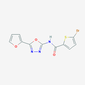 5-bromo-N-[5-(2-furyl)-1,3,4-oxadiazol-2-yl]-2-thiophenecarboxamide