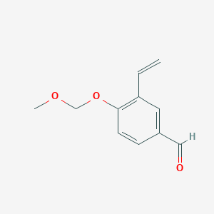 molecular formula C11H12O3 B8557359 4-Methoxymethoxy-3-vinyl-benzaldehyde 