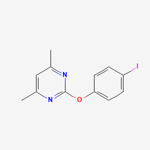 2-(4-Iodophenoxy)-4,6-dimethylpyrimidine