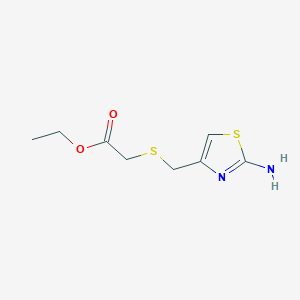 (2-Amino-thiazol-4-ylmethylsulfanyl)-acetic acid ethyl ester