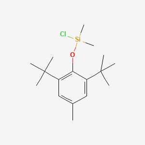 molecular formula C17H29ClOSi B8557405 2,6-Di-t-butyl-4-methylphenoxydimethylchlorosilane CAS No. 90101-29-4