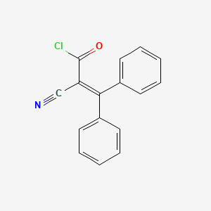 molecular formula C16H10ClNO B8557423 2-Propenoyl chloride, 2-cyano-3,3-diphenyl- CAS No. 35491-55-5