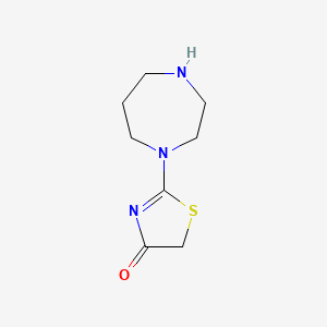 molecular formula C8H13N3OS B8557426 2-[1,4]-Diazepan-1-yl-thiazol-4-one 