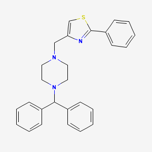 4-(4-Benzhydrylpiperazin-1-ylmethyl)-2-phenylthiazole