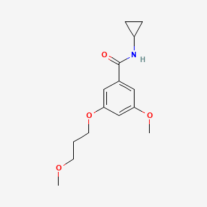 molecular formula C15H21NO4 B8557457 N-Cyclopropyl-3-methoxy-5-(3-methoxypropoxy)benzamide CAS No. 920296-78-2