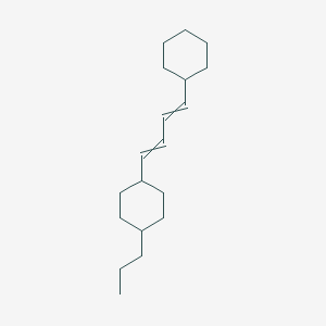 molecular formula C19H32 B8557466 1-(4-Cyclohexylbuta-1,3-dien-1-yl)-4-propylcyclohexane CAS No. 88173-41-5