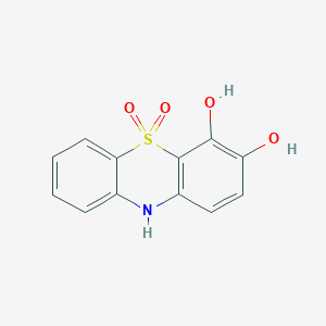 molecular formula C12H9NO4S B8557468 3,4-dihydroxy-10H-phenothiazine-5,5-dioxide 