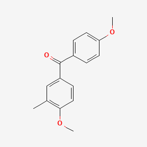 molecular formula C16H16O3 B8557469 4,4'-Dimethoxy-3-methylbenzophenone 
