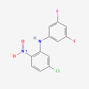 molecular formula C12H7ClF2N2O2 B8557537 5-chloro-N-(3,5-difluorophenyl)-2-nitroaniline 