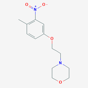 molecular formula C13H18N2O4 B8557571 4-(2-(4-Methyl-3-nitrophenoxy)ethyl)morpholine CAS No. 870708-37-5
