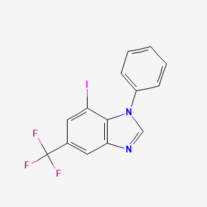 7-Iodo-1-phenyl-5-(trifluoromethyl)-1H-benzimidazole
