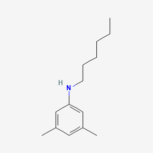 molecular formula C14H23N B8557595 N-Hexyl-3,5-dimethylaniline 