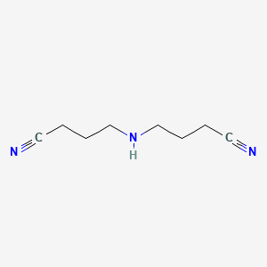 molecular formula C8H13N3 B8557596 Butyronitrile, 4,4'-iminodi- CAS No. 90556-21-1