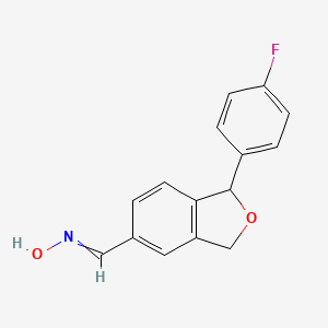 N-{[1-(4-Fluorophenyl)-1,3-dihydro-2-benzofuran-5-yl]methylidene}hydroxylamine