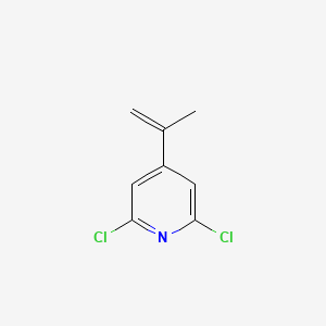 molecular formula C8H7Cl2N B8557689 2,6-Dichloro-4-isopropenylpyridine 
