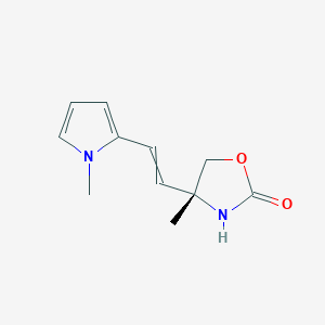 (4R)-4-Methyl-4-[2-(1-methylpyrrol-2-yl)ethenyl]-1,3-oxazolidin-2-one