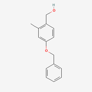 molecular formula C15H16O2 B8557735 4-Benzyloxy-2-methylbenzyl alcohol 
