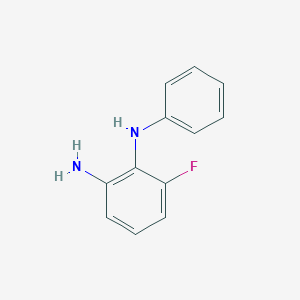 molecular formula C12H11FN2 B8557740 3-Fluoro-N2-phenylbenzene-1,2-diamine 