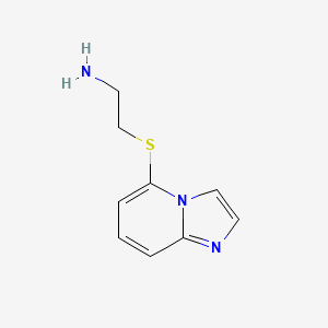 molecular formula C9H11N3S B8557765 5-[2-(Amino)ethylthio]imidazo[1,2-a]pyridine 