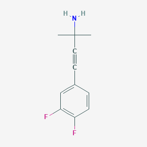 3-Amino-3,3-dimethyl-1-(3,4-difluoro-phenyl)-1-propine