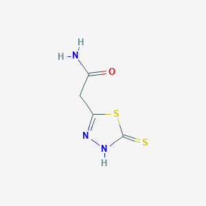 2-(5-Sulfanylidene-4,5-dihydro-1,3,4-thiadiazol-2-yl)acetamide
