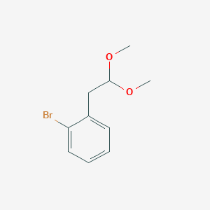 molecular formula C10H13BrO2 B8557800 2-Bromobenzeneacetaldehyde dimethyl acetal 