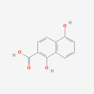 molecular formula C11H8O4 B8557804 1,5-Dihydroxy-naphthlene-2-carboxylic acid 
