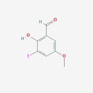 molecular formula C8H7IO3 B8557825 2-Hydroxy-3-iodo-5-methoxy-benzaldehyde 