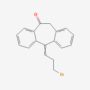 molecular formula C18H15BrO B8557830 5-(3-Bromo-propylidene)-5,11-dihydro-dibenzo[a,d]cyclohepten-10-one 