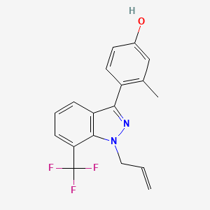 4-[1-allyl-7-(trifluoromethyl)-1H-indazol-3-yl]-3-methylphenol