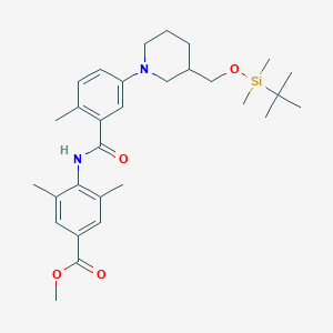 Methyl 4-[[5-[3-[[tert-butyl(dimethyl)silyl]oxymethyl]-1-piperidyl]-2-methyl-benzoyl]amino]-3,5-dimethyl-benzoate