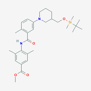 methyl 4-[[5-[3-[[tert-butyl(dimethyl)silyl]oxymethyl]piperidin-1-yl]-2-methylbenzoyl]amino]-3,5-dimethylbenzoate