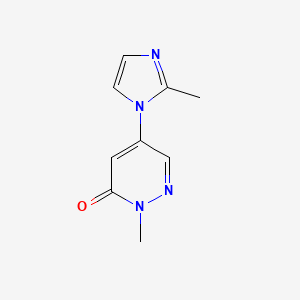 2-Methyl-5-(2-methyl-imidazol-1-yl)-2H-pyridazin-3-one