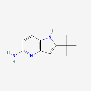 molecular formula C11H15N3 B8557865 2-tert-butyl-1H-pyrrolo[3,2-b]pyridin-5-amine 