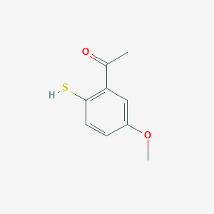 molecular formula C9H10O2S B8557905 1-(5-Methoxy-2-sulfanylphenyl)ethanone 