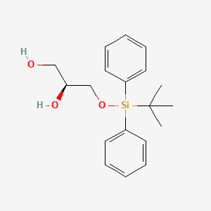 (2S)-3-(2,2-Dimethyl-1,1-diphenyl-1-silapropoxy)propane-1,2-diol