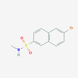 molecular formula C11H10BrNO2S B8557958 6-bromonaphthalene-2-sulfonic Acid Methylamide 