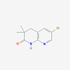 6-bromo-3,3-dimethyl-3,4-dihydro-1,8-naphthyridin-2(1H)-one