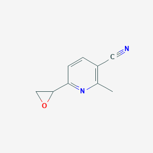 molecular formula C9H8N2O B8557987 2-Methyl-6-(oxiran-2-yl)nicotinonitrile 