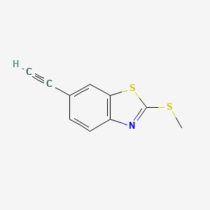molecular formula C10H7NS2 B8557988 6-Ethynyl-2-(methylthio)benzo[d]thiazole 