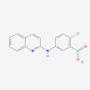 molecular formula C16H11ClN2O2 B8558007 2-Chloro-5-(Quinolin-2-ylamino)-Benzoic Acid 