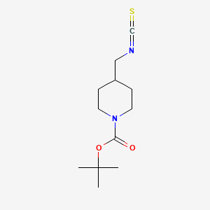 molecular formula C12H20N2O2S B8558013 [1-(t-Butyloxycarbonyl)piperidin-4-yl]methyl isothiocyanate 