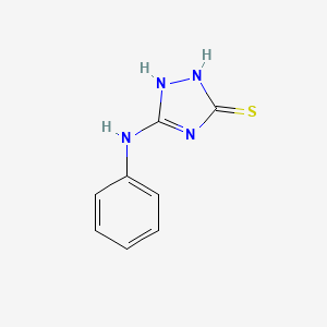 molecular formula C8H8N4S B8558032 3-Anilino-5-mercapto-1,2,4-triazole 